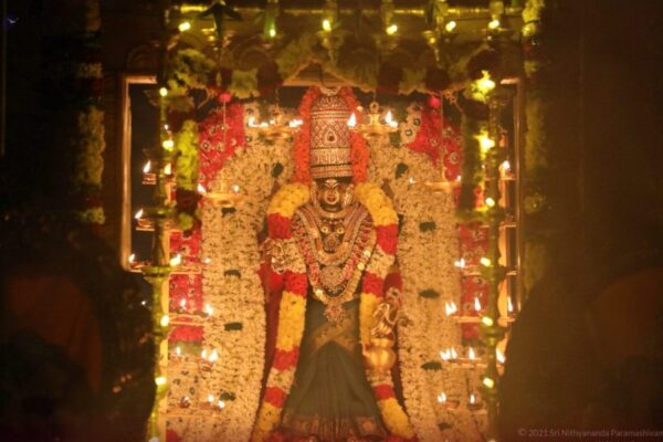 Skanda Shashti Alankara and Deeparathana for THE SPH as Bhagavan Subrahmanya