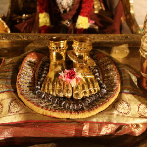 Pratyaksha Pada Puja on the day of Karthigai Deepam